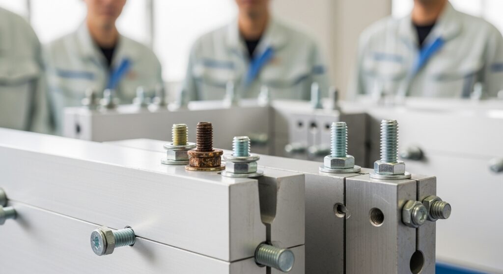 アルミ部材に使うネジで注意すべきポイント｜電食と強度低下の対策