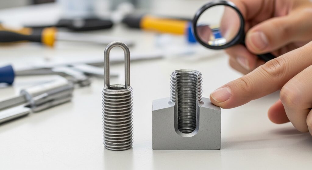 ヘリサートとは？ネジ山補修で使われるインサート技術の仕組み